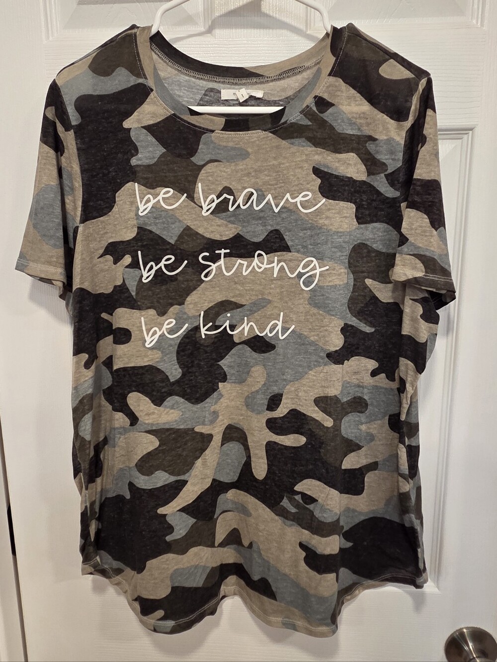 Maurices Women's Camo Short Sleeve Graphic Tee in Camo Greens